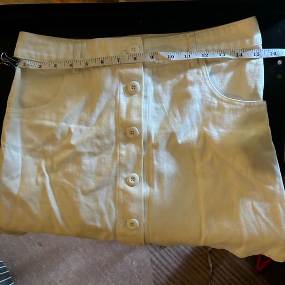NWOT Jungmaven white button skirt - Picture 4 of 5